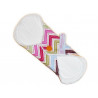 Protège-slip lavable en velours ZIG ZAG (17 cm)