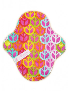 Wasbare inlegkruisje PEACE AND LOVE (17 cm)