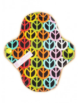Protège-slip lavable PEACE AND LOVE (17 cm)