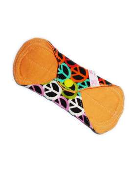 Protège-slip lavable PEACE AND LOVE (17 cm)