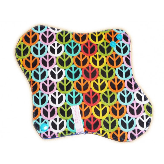 Washable sanitary napkin PEACE AND LOVE (M)