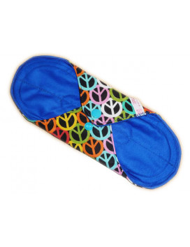 Serviette hygiénique lavable PEACE AND LOVE (M)
