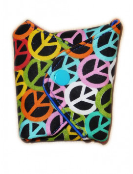 Wasbaar maandverband PEACE AND LOVE (M)