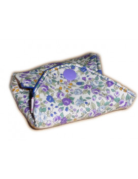Serviette hygiénique lavable LIBERTY VIOLETTES (M)