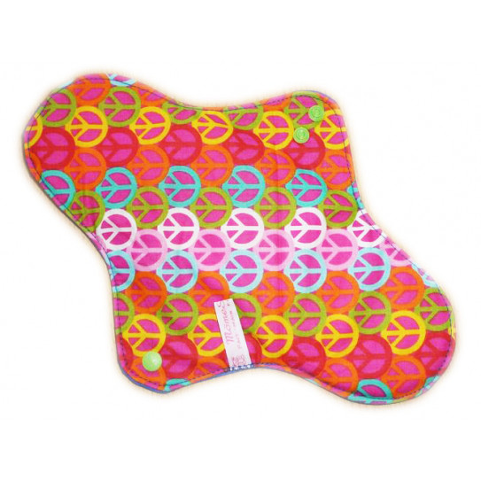 Servilleta sanitaria lavable PEACE AND LOVE (XL/ NOCHE)
