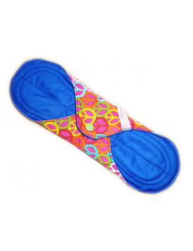 Washable sanitary napkin PEACE AND LOVE (XL/ NIGHT)