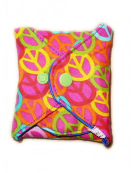 Servilleta sanitaria lavable PEACE AND LOVE (XL/ NOCHE)