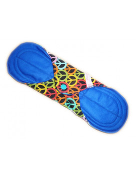 Washable sanitary napkin PEACE AND LOVE (XL/ NIGHT)