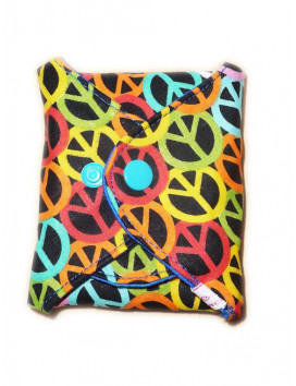 Washable sanitary napkin PEACE AND LOVE (XL/ NIGHT)