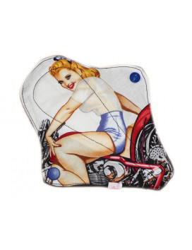 Washable string protector PIN-UP BIKER (16 cm)