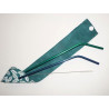 Travel case for washable and reusable straw (brush included) GREEN