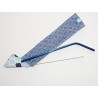 Travel case for washable and reusable straw (brush included) MARRAKECH