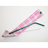 Travel case for washable and reusable straw (brush included) ROSES