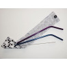 Travel case for washable and reusable straw (brush included) GRAPHIC