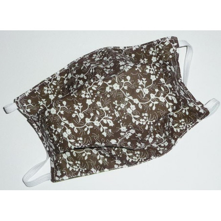 Maschera reversibile lavabile in tessuto CIOCCOLATO LIBERTY Maschera reversibile lavabile in tessuto CIOCCOLATO LIBERTY