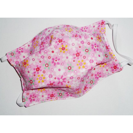 Maschera reversibile lavabile in tessuto HIPPIE CHIC ROSA Maschera reversibile lavabile in tessuto HIPPIE CHIC ROSA