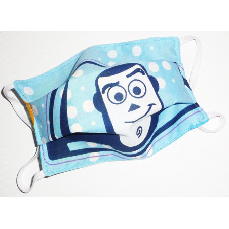 Maschera reversibile lavabile in tessuto per bambini BUZZ LIGHTNING Maschera reversibile lavabile in tessuto per bambini BUZZ LIGHTNING