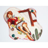 Wasbare inlegkruisje PIN-UP COW-GIRL (17 cm)