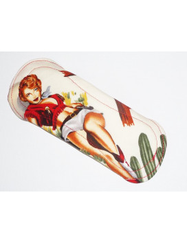 Wasbare inlegkruisje PIN-UP COW-GIRL (17 cm)