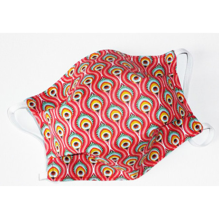 RUBY PEACOCK reversible washable fabric mask RUBY PEACOCK reversible washable fabric mask