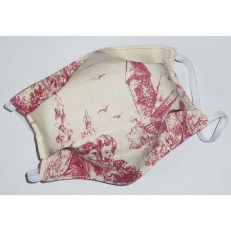 TOILE DE JOUY reversible washable fabric mask TOILE DE JOUY reversible washable fabric mask