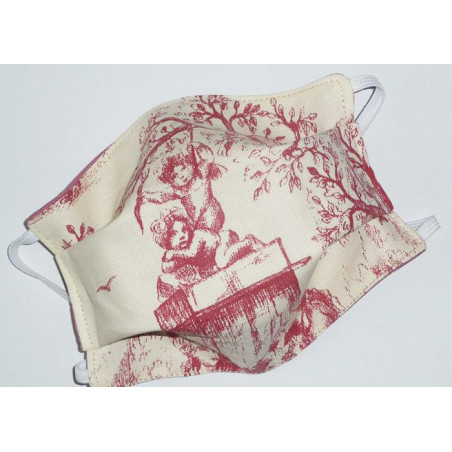 Maschera reversibile lavabile in tessuto TOILE DE JOUY Maschera reversibile lavabile in tessuto TOILE DE JOUY