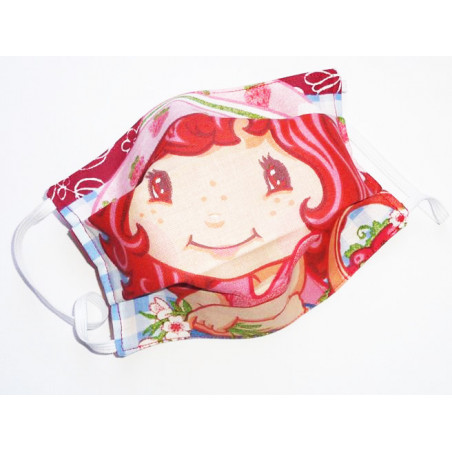 Maschera reversibile lavabile in tessuto per bambini CHARLOTTE DI FRAGOLA Maschera reversibile lavabile in tessuto per bambini CHARLOTTE DI FRAGOLA
