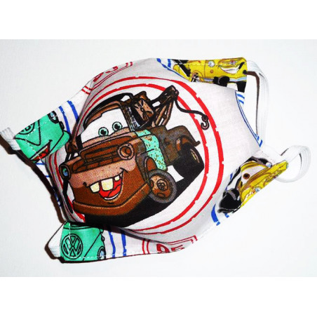 Maschera reversibile lavabile in tessuto per bambini CARL ATTREZZI (LIGHTNING FIRE) Maschera reversibile lavabile in tessuto per bambini CARL ATTREZZI (LIGHTNING FIRE)
