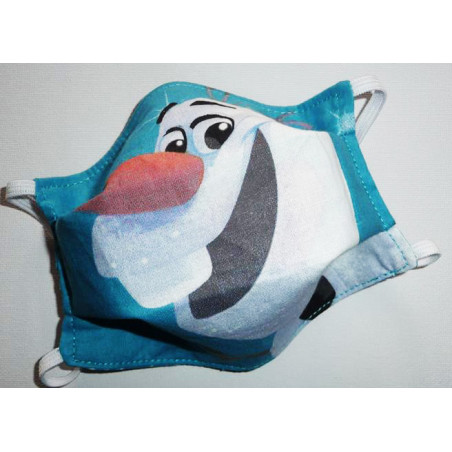 Maschera reversibile lavabile in tessuto per bambini OLAF Maschera reversibile lavabile in tessuto per bambini OLAF
