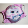 Lot 3 reversible waschbare Stoffmasken für Kinder CINDERELLA (PRINZESSINEN)