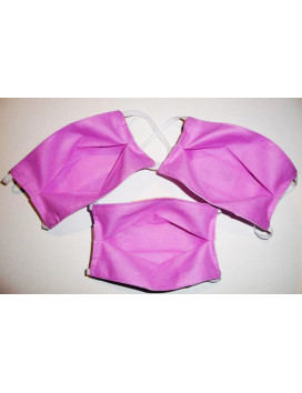Lot 3 reversible waschbare Stoffmasken für Kinder CINDERELLA (PRINZESSINEN)