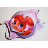 Lot 3 reversible waschbare Stoffmasken für Kinder ARIEL DIE KLEINE MEERJUNGFRAU (PRINZESSINEN)