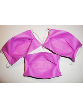 Lot 3 reversible waschbare Stoffmasken für Kinder ARIEL DIE KLEINE MEERJUNGFRAU (PRINZESSINEN)