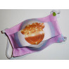 Lot 3 reversible waschbare Stoffmasken für Kinder RAIPONCE (PRINZESSINEN)