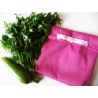 Borsa freezer lavabile e riutilizzabile fucsia (MINI)