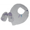 Ensemble bavoir bandana et chaussons SNOW