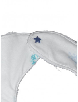 Ensemble bavoir bandana et chaussons SNOW