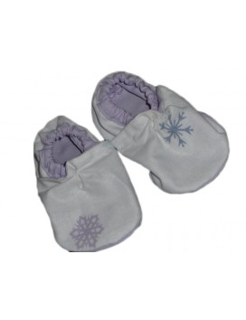 Ensemble bavoir bandana et chaussons SNOW