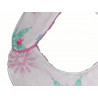 Ensemble bavoir bandana et attache-tétine PINK SNOW