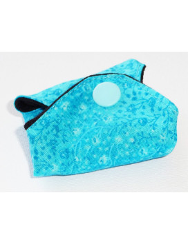 TURQUOISE FLOWER Washable string protector (16 cm)