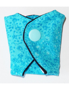TURQUOISE FLOWER Washable string protector (16 cm)