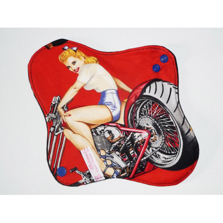 Wasbaar maandverband PIN-UP FIETSER (M)