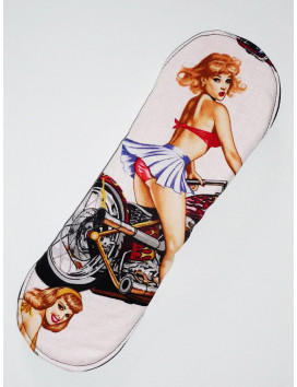 Wasbaar maandverband PIN-UP BIKER (XL / nacht)