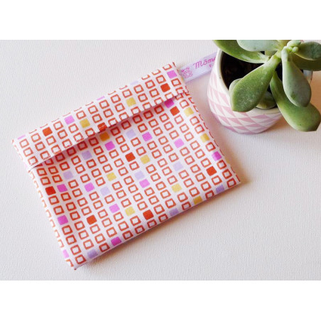 Washable and reusable waterproof pouch RETRO CUBE Washable and reusable waterproof pouch RETRO CUBE