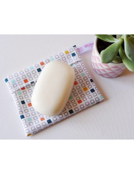 Washable and reusable waterproof pouch RETRO CUBE