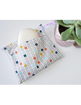 Waschbarer und wiederverwendbarer wasserdichter Beutel RETRO CUBE