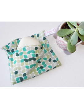 Waschbarer und wiederverwendbarer wasserdichter Beutel GREEN RETRO