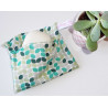 Waschbarer und wiederverwendbarer wasserdichter Beutel GREEN RETRO