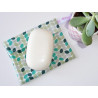 Washable and reusable waterproof pouch GREEN RETRO