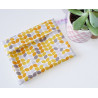 Washable and reusable waterproof pouch ORANGE RETRO